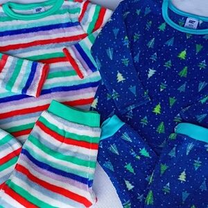 2 Lands End Fluffy Fleece Pajamas